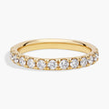 Riviera Pavé Diamond Ring in 18k Yellow Gold