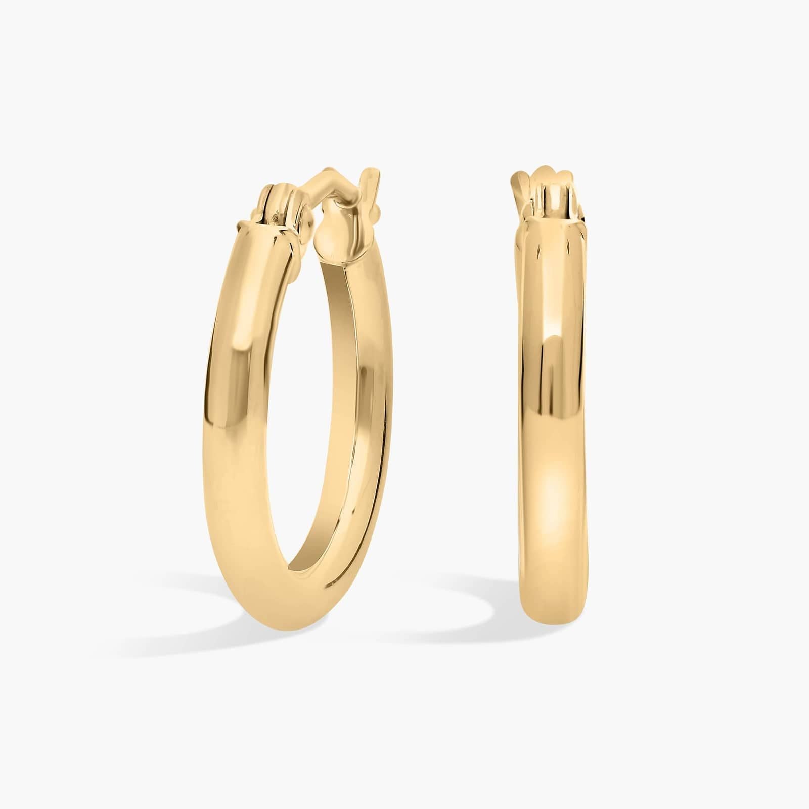 Small Hoop Earrings in 14k Yellow Gold
