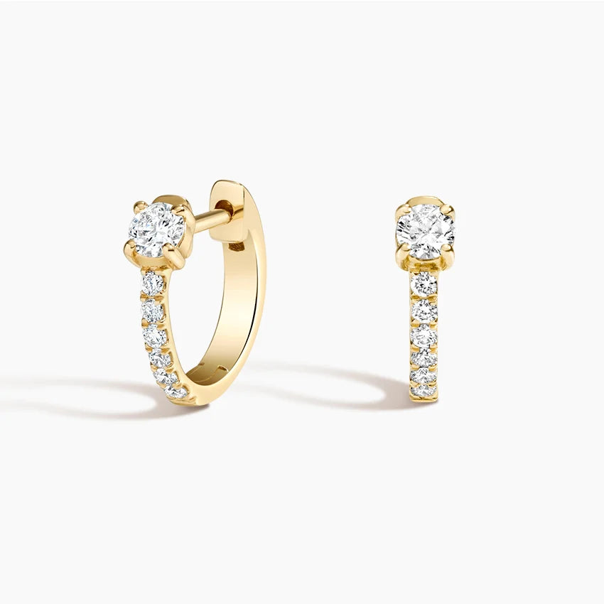 Taylor Lab Diamond Huggie Earrings (1/3 ct. tw.) in 14K Yellow Gold